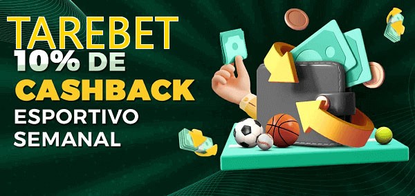 10% de bônus de cashback na TAREBET